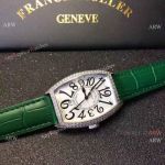 Copy Franck Muller Conquistador Diamond Watch SS Unisex Size